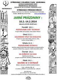 Střediska volného času v Ostravě nabízí program pro jarní prázdniny — 